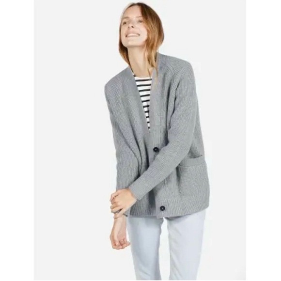 EVERLANE The Chunky Knit Wool Cardigan - Picture 5 of 10